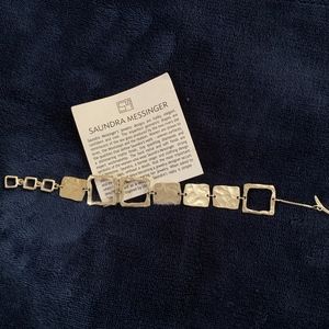 Saundra Messinger Silver Square Bracelet